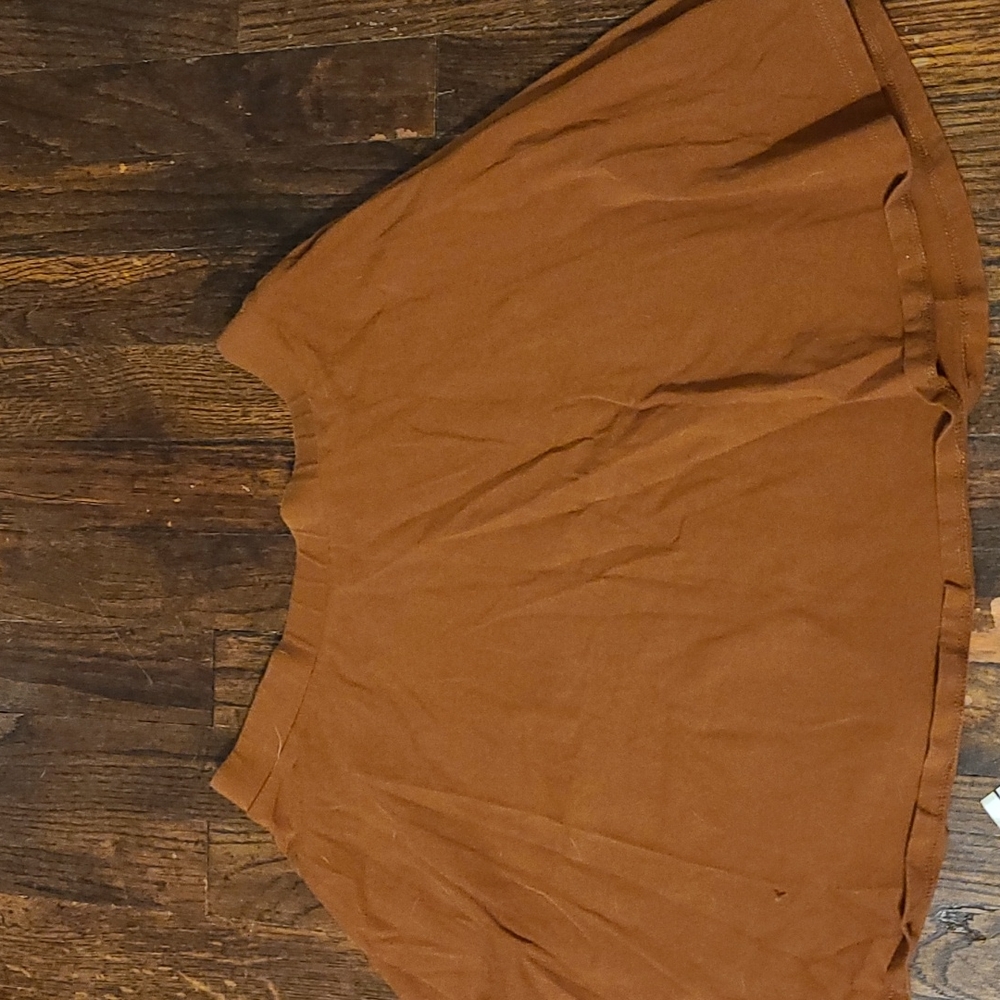 Camel skater skirt